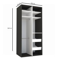 DULAP LEX 100-240-66 A GRI/DECOR K366
